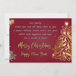 Carte Joyeux Noël et Bonne Année