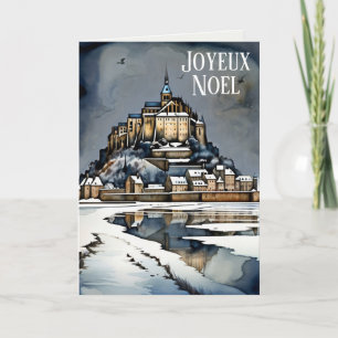 Carte Joyeux Noel Français Langue Noël Voeux