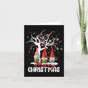 Carte Joyeux Noël Gnomes Noël Famille Hommes Femmes Enfa