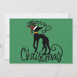 Carte Joyeux Noël Greyhound