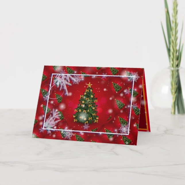 Carte Joyeux Noël Holiday Meilleur cadeau populaire (Devant)