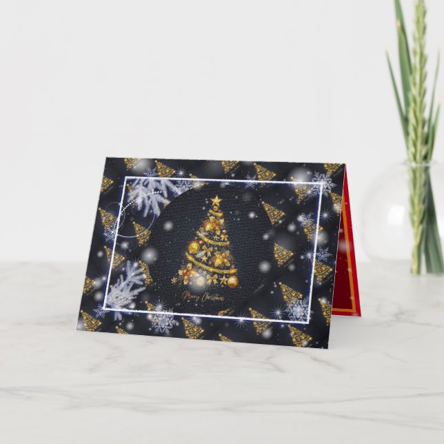 Carte Joyeux Noël Holiday Meilleur cadeau populaire (Devant)