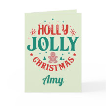 Joyeux Noël Holly Jolly Biscuit de Noël Rétro