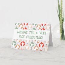 Joyeux Noël Iggy Italie Greyhound Holiday