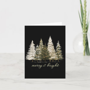 Carte Joyeux Noël Joyeux Et Lumineux Arbre De Noël Femme