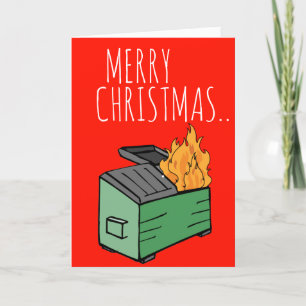 Carte Joyeux Noël Joyeux Nouvel An 2024 Feu de Dépôt
