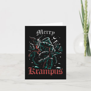 Carte Joyeux Noël Krampus Noël Noël Noël Horreur Mal