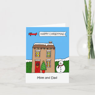 Carte Joyeux Noël maman et papa
