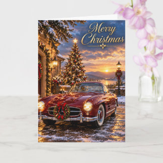 Carte Joyeux Noël Mercedes Benz Classique 