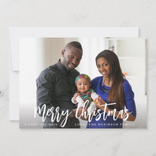 Carte Joyeux Noël Minimaliste H Photo 2