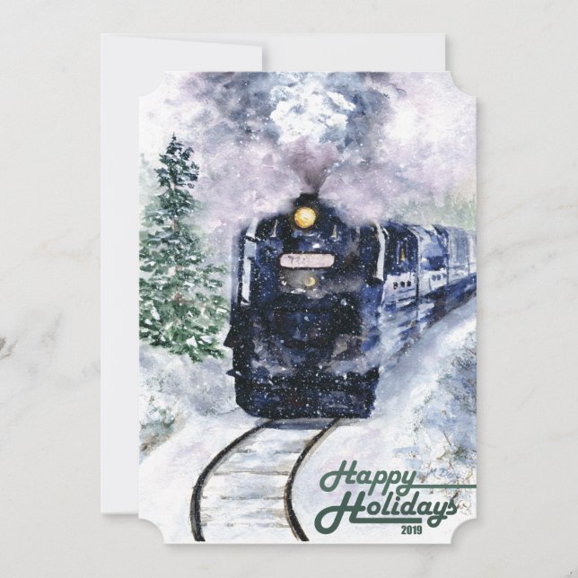 Carte Joyeux Noël Northern Express (Devant)