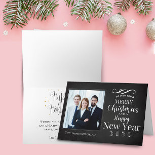 Carte Joyeux Noël & Nouvel An Photo Fêtes d'Affaires