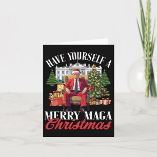Carte Joyeux Noël Père Noël Drôle Trump