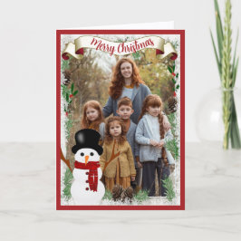 Carte Joyeux Noël Photo Holiday