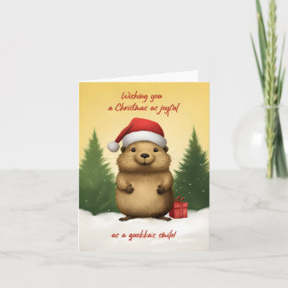 Carte Joyeux Noël Quokka