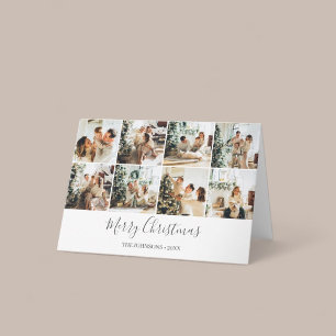 Carte Joyeux Noël Simple Photo Collage