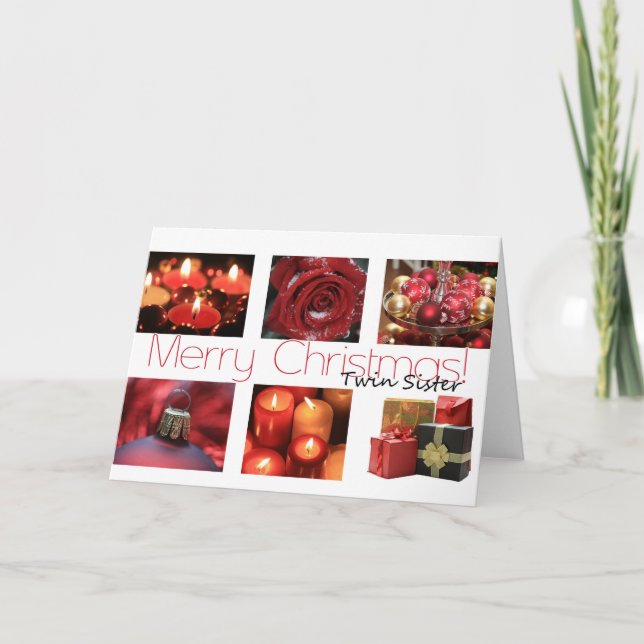 Carte Joyeux Noël Twin Sister (Devant)