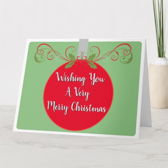 Carte Joyeux Noël - Un Noël moderne (Devant)