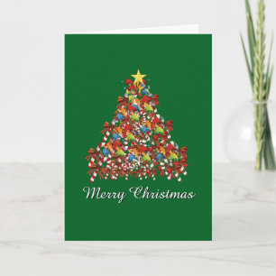 Carte Joyeux Noël Vert Vacances