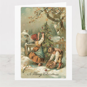 Carte Joyeux Noël Vintage