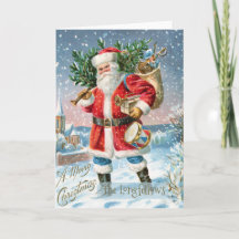 Joyeux Noël vintage Père Noël