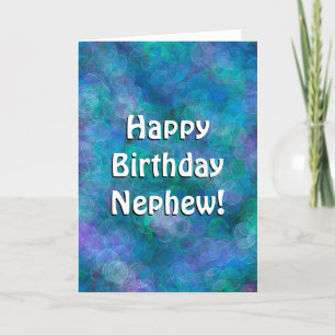 Carte Joyeux Nouvel An Nephew Bulles bleues