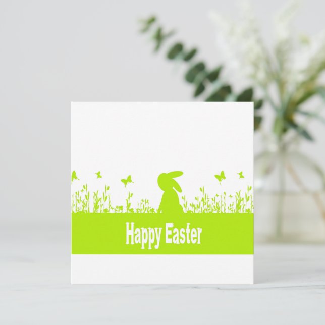 Carte Joyeux Pâques (Debout devant)