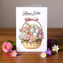 Joyeux Pâques floral 