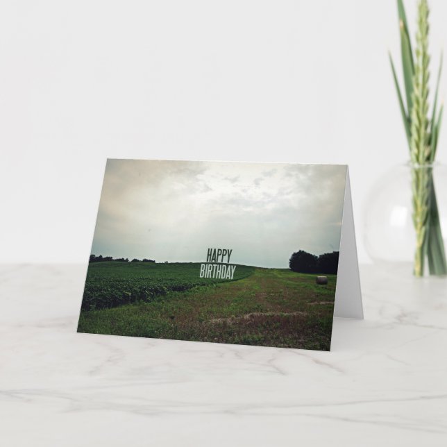 Carte Joyeux paysan d'anniversaire (Devant)