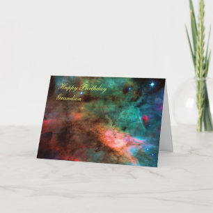 Carte Joyeux petit-fils d'anniversaire - Swan Nebula Cen