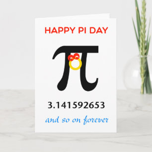 Carte Joyeux Pi Day, So On and Forever