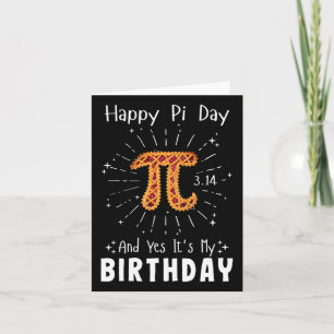 Carte Joyeux Pi Day Tee Math Geek Anniversaire Cool Math