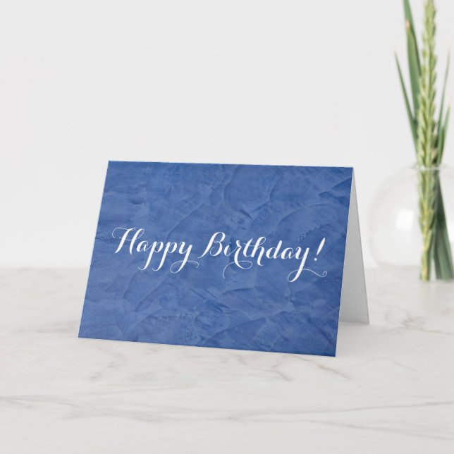 Carte Joyeux Plâtre bleu d'anniversaire (Devant)