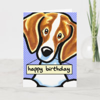 Joyeux Points Bleus Beagles d'anniversaire