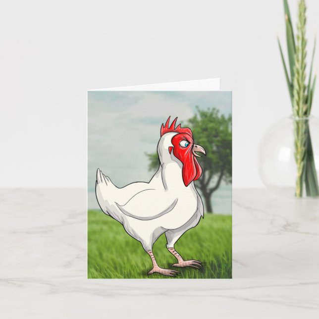 Carte Joyeux poulet d'anniversaire ! (Devant)