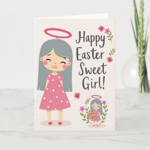 Carte Joyeux Printemps Jeune Personne