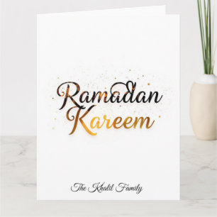 Carte Joyeux Ramadan Moubarak Ramadan Kareem Or Musulman