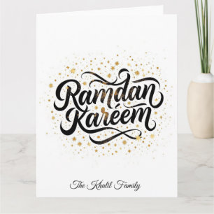 Carte Joyeux Ramadan Mubarak Ramadan Kareem Or Musulman