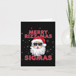 Carte Joyeux Rizz Mas Sigmas Père Noël Noël