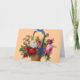 Carte Joyeux Roses d'anniversaire