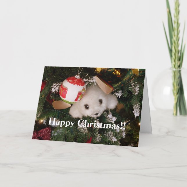 Carte Joyeux Sceau de jouet doux de Noël (Devant)