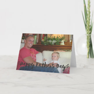 Carte Joyeux script de Fête des pères