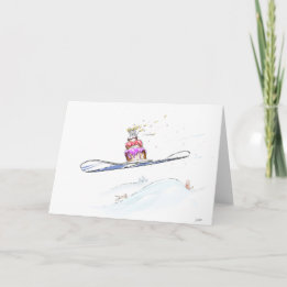 Carte Joyeux Snowboard anniversaire