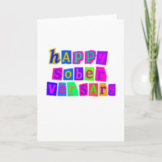 Carte Joyeux Soberversaire avec enveloppe 5x7