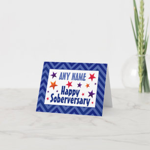 Carte Joyeux Soberversaire Personnalisé sobre anniversai