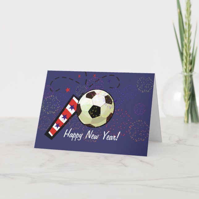 Carte - Joyeux soccer du Nouvel An (Devant)