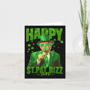 Carte Joyeux St Pat Rizz Day Funny St Patricks Day Trump
