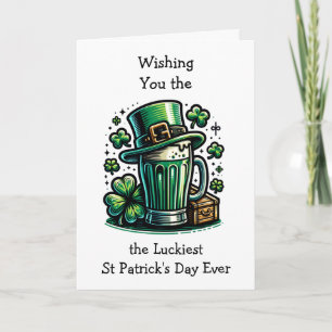 Carte Joyeux St Patrick's Day Leprechaun