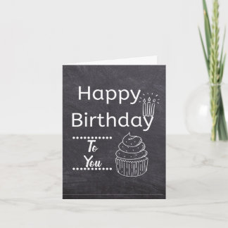 Carte Joyeux tableau de bord d'anniversaire