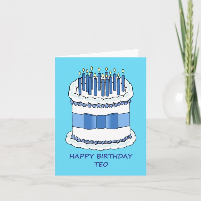 Carte Joyeux Teo d'anniversaire (Devant)
